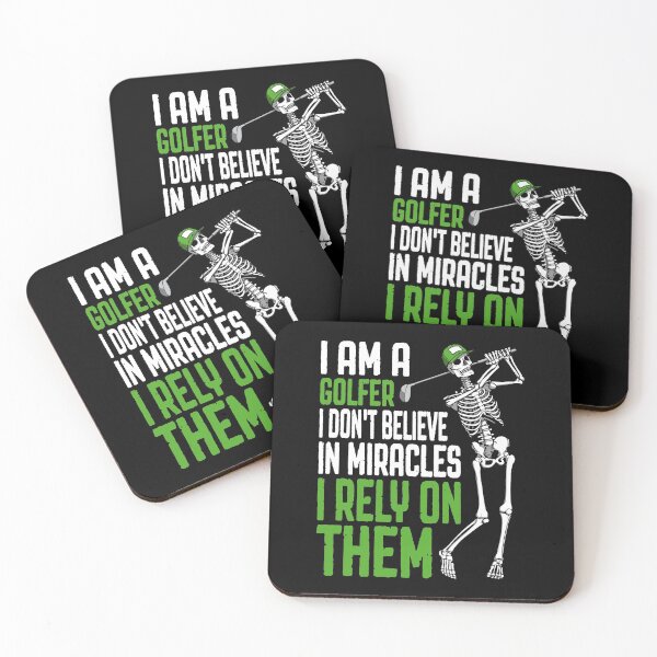 Item preview, I Rely On Golf Miracles Funny Skeleton Golfer Quote designed and sold by GrandeDuc.