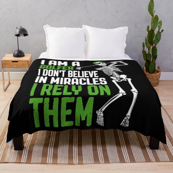 Item preview, I Rely On Golf Miracles Funny Skeleton Golfer Quote designed and sold by GrandeDuc.