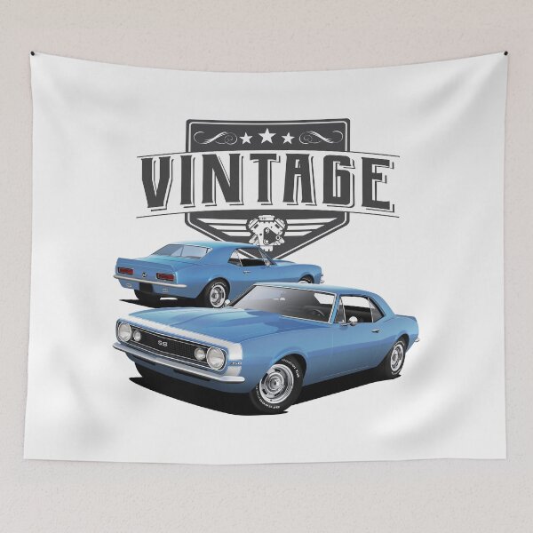 Item preview, Vintage Blue Camaro designed and sold by Yourauto.