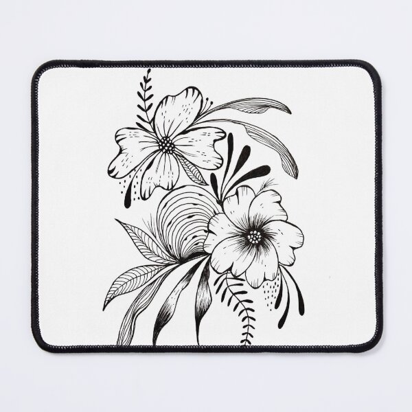 Item preview, droopy leaves ink illustration designed and sold by pilarsart.