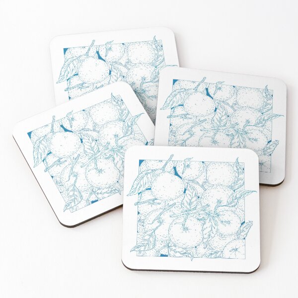 Item preview, Decorative tangerine pattern designed and sold by achtung-ein.