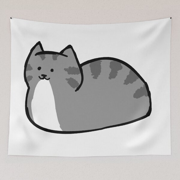 Item preview, Grey Cat Loaf designed and sold by little-ampharos.