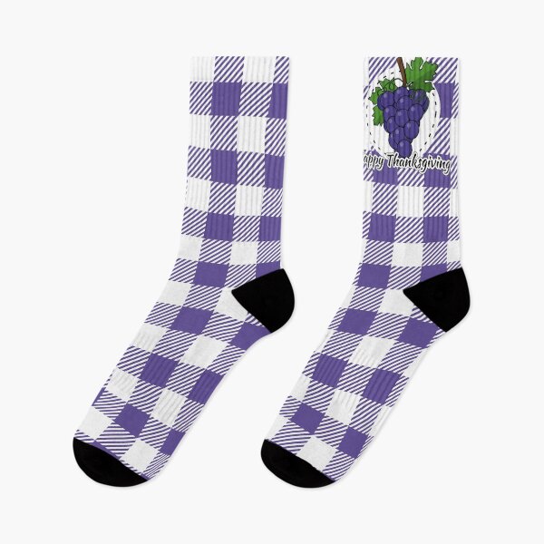 Item preview,  Grape on Violet Plaid - Happy Thanksgiving designed and sold by BirdAtWork.
