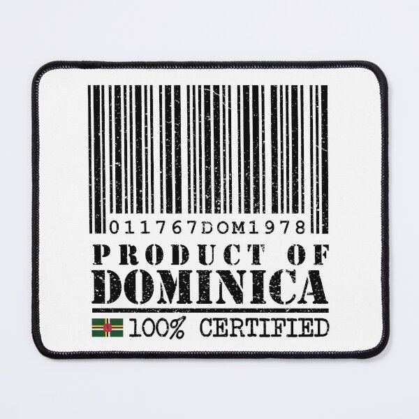 Item preview, Product of Dominica Barcode - 100% Certified designed and sold by IdentiTee Studios.