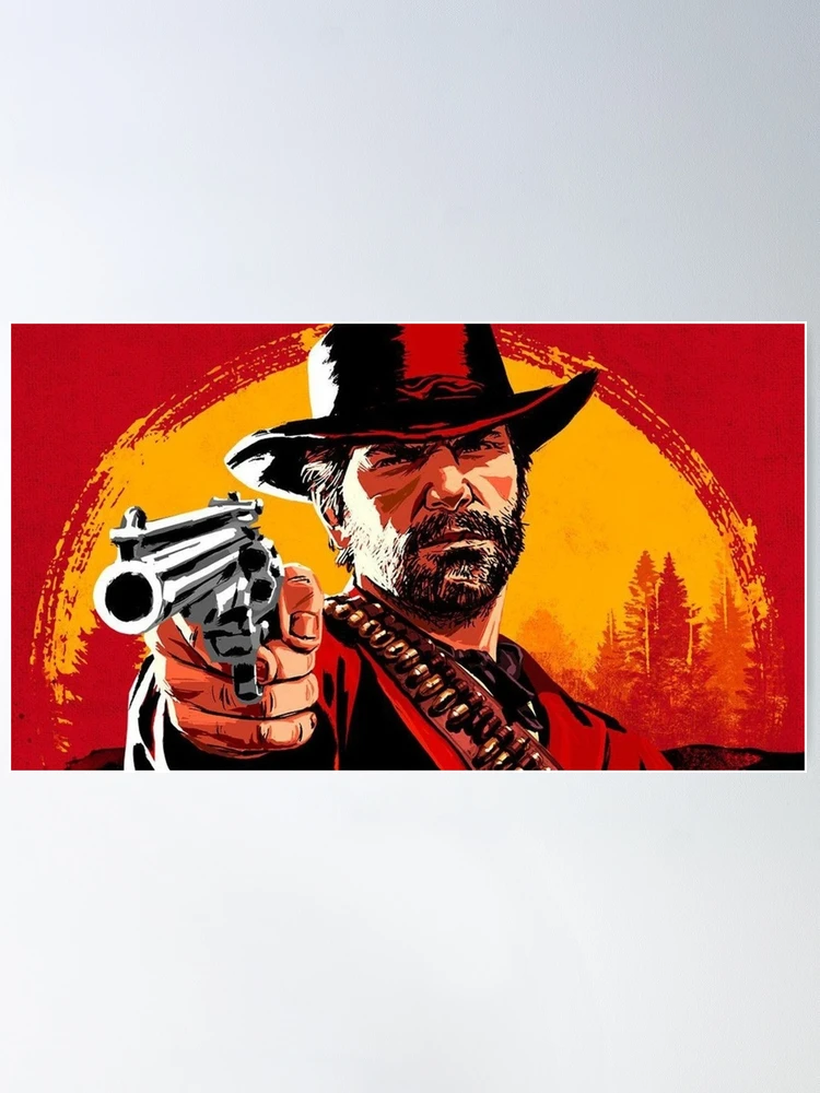  Arthur Morgan Red Dead Redemption 2 Game Poster Iron Painting  Wall Poster Metal Vintage Band Tin Signs Retro Garage Plaque Decorative  Living Room Garden Bedroom Office Hotel Cafe Bar 