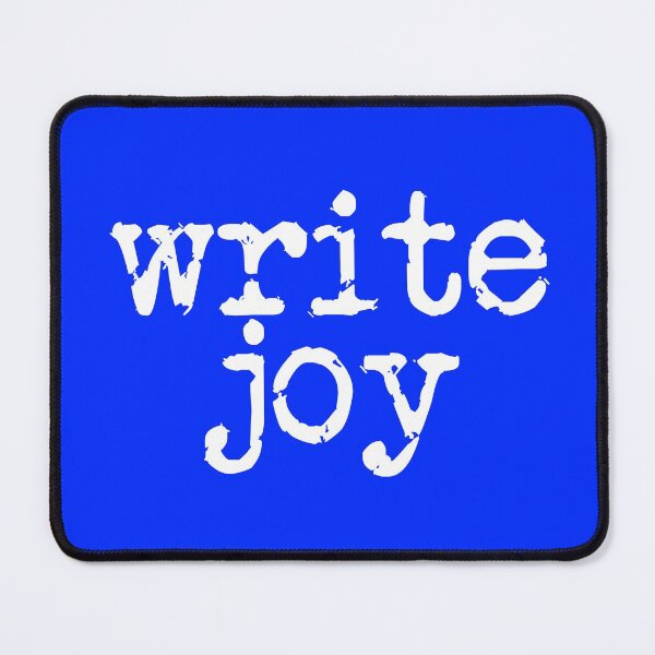 Item preview, write joy white on blue vertical designed and sold by TeaRoseWriter.