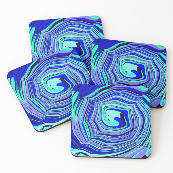 Item preview, Abstract Art Blue Shades designed and sold by chahakisha.