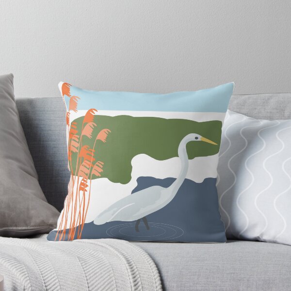 Item preview, White Egret in Marsh with Reeds designed and sold by JudithEllen.