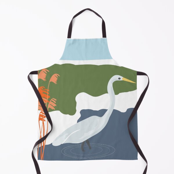 Item preview, White Egret in Marsh with Reeds designed and sold by JudithEllen.