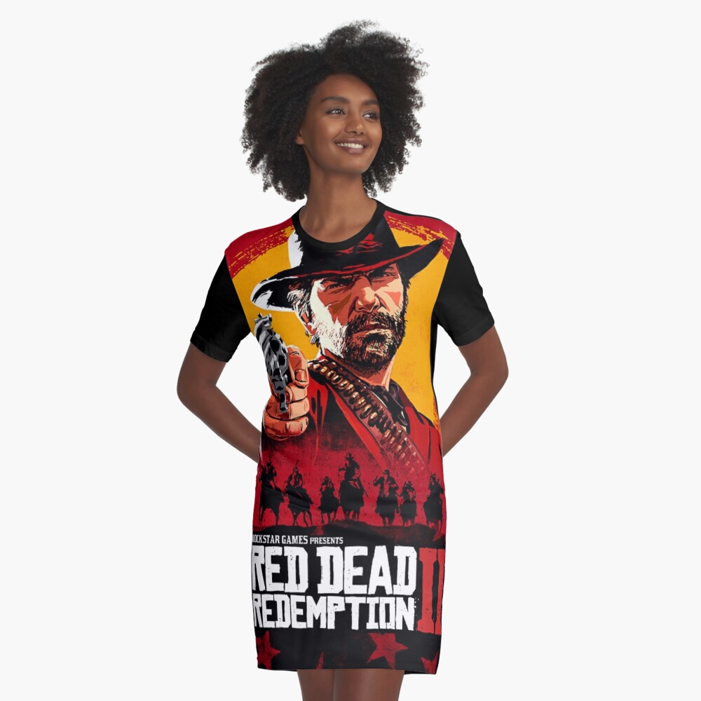 camisa de jogo personalizada arte Red Dead Redemption Arthur