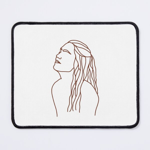 Item preview, one line drawing girl portrait designed and sold by centlia.