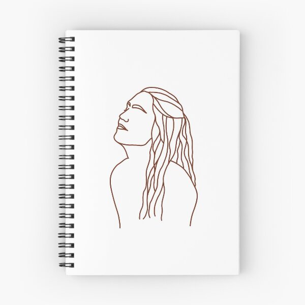 Item preview, one line drawing girl portrait designed and sold by centlia.