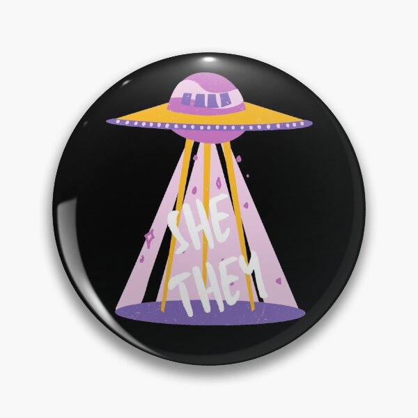 Item preview, She They UFO Pronouns designed and sold by LyssaByssa.