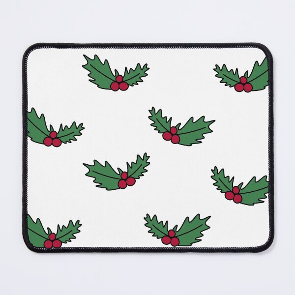 Item preview, Christmas Holly Leaves Cartoon Doodle Pattern, made by EndlessEmporium designed and sold by EndlessEmporium.