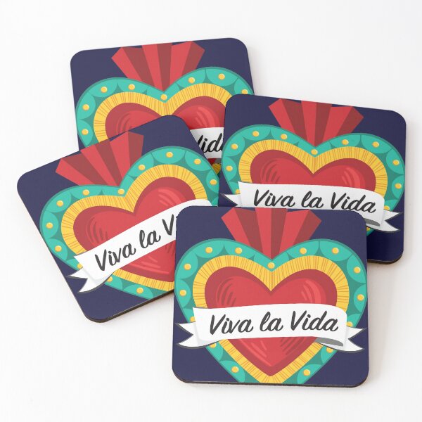 Item preview, Mexican Sacred Heart III / "Viva la Vida" Frida Kahlo's Quote in Spanish by Akbaly designed and sold by Akbaly.