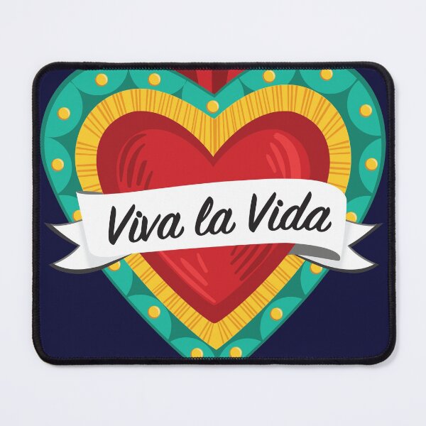 Item preview, Mexican Sacred Heart III / "Viva la Vida" Frida Kahlo's Quote in Spanish by Akbaly designed and sold by Akbaly.