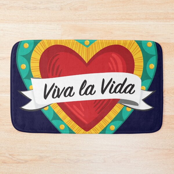 Item preview, Mexican Sacred Heart III / "Viva la Vida" Frida Kahlo's Quote in Spanish by Akbaly designed and sold by Akbaly.