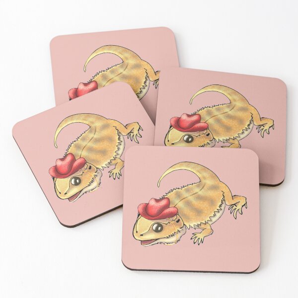 Item preview, Bearded Dragon with cowboy hat designed and sold by DoodlesbyRayne.