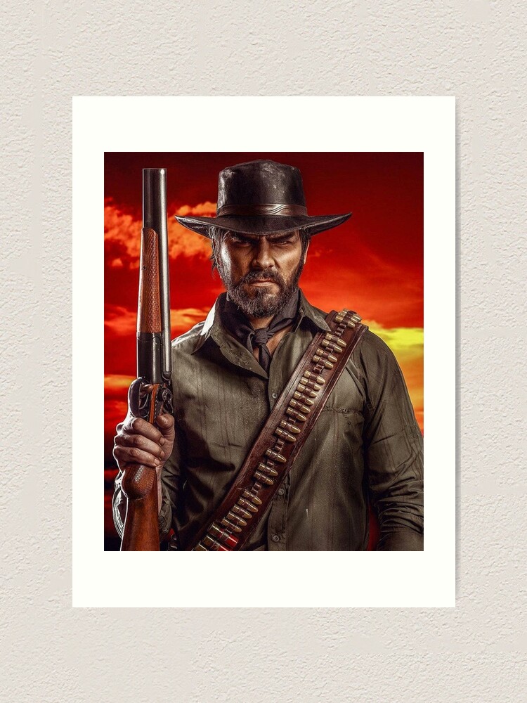 Arthur Morgan RDR2 Mounted Print for Sale by rdrmaniac