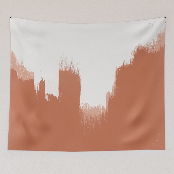 Item preview, Minimalist Abstract Art in warm Burnt Orange designed and sold by kasamor.