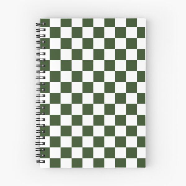 Item preview, Patrón de cuadros a cuadros en verde oscuro y blanco designed and sold by kierkegaard.
