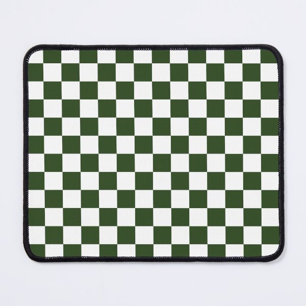 Item preview, Checkerboard Check Checked Pattern in Dark Green and White designed and sold by kierkegaard.