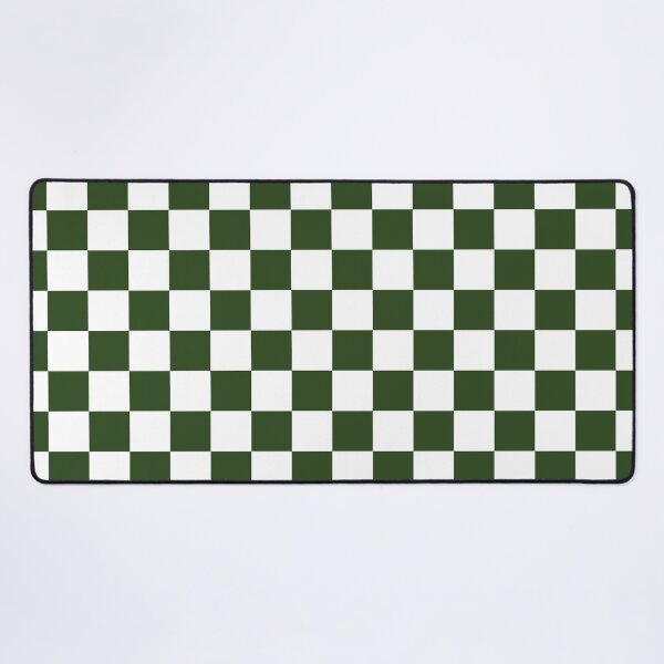 Item preview, Checkerboard Check Checked Pattern in Dark Green and White designed and sold by kierkegaard.