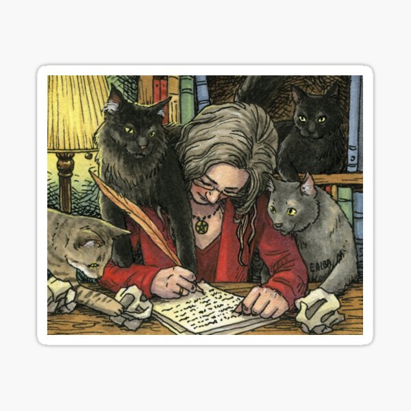 Item preview, Author and Her Muses designed and sold by Elisabeth Alba Illustration.