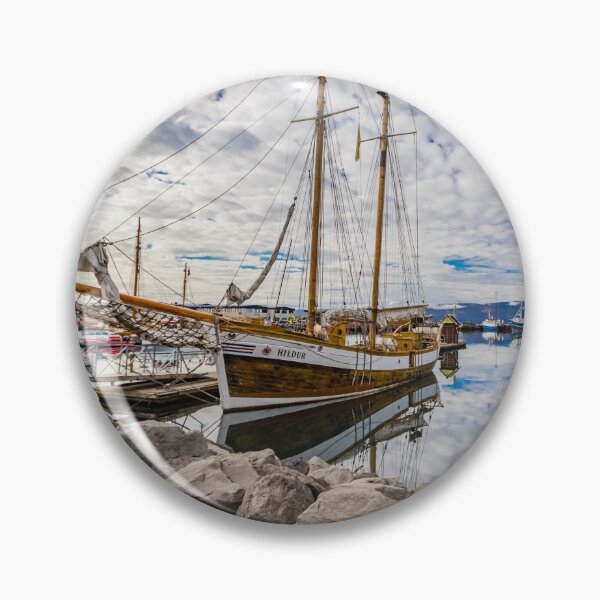 Item preview, Schooner Hildur in Husavik harbor designed and sold by Lyl Dil Creations.