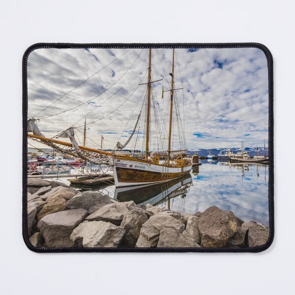 Item preview, Schooner Hildur in Husavik harbor designed and sold by Lyl Dil Creations.