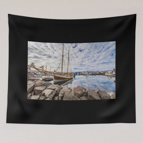 Item preview, Schooner Hildur in Husavik harbor designed and sold by Lyl Dil Creations.
