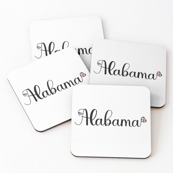 Item preview, I Love Alabama - Alabama With Heart Shaped Flags designed and sold by molamode.