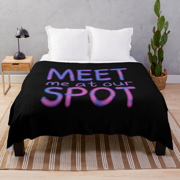 Item preview, Meet me at our spot - pink, purple and blue designed and sold by ByAshJade.
