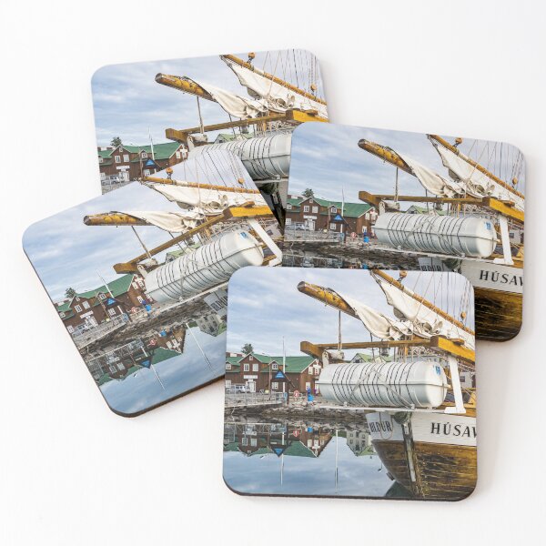 Item preview, Reflection in the harbor of Husavik, Iceland designed and sold by Lyl Dil Creations.