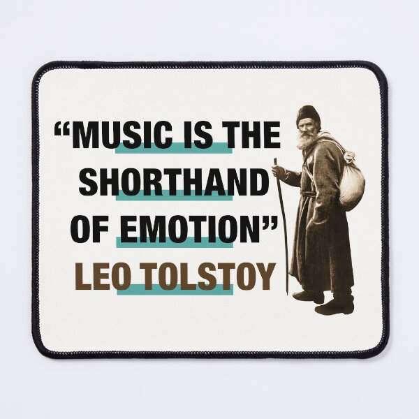 Item preview, Leo Tolstoy Quote: "Music Is The Shorthand Of Emotion" designed and sold by TIGERDAVER.