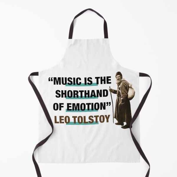 Item preview, Leo Tolstoy Quote:  "Music Is The Shorthand Of Emotion" designed and sold by TIGERDAVER.
