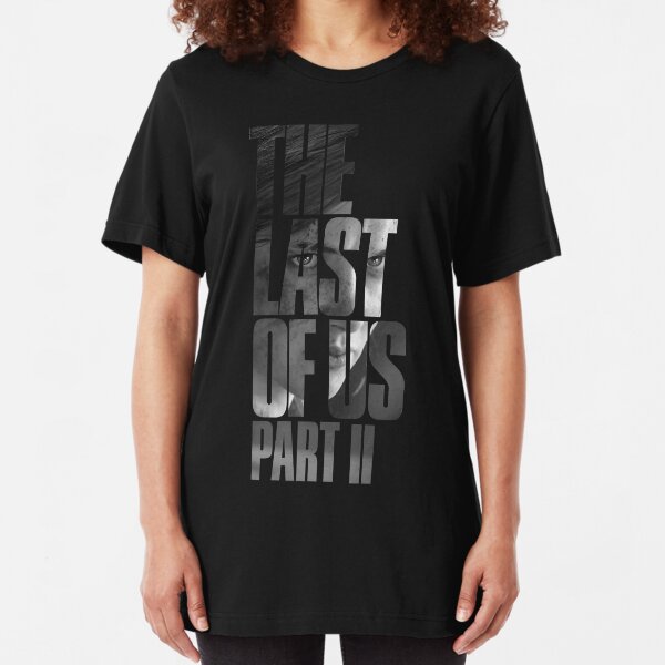 The Last Of Us Part 2 "Vengeful Ellie" (black & white) Slim Fit T-Shirt