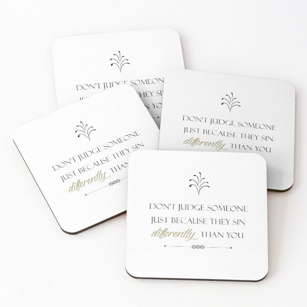 Item preview, Dont't judge someone just because they sin differently than you designed and sold by Inspiro Studio.
