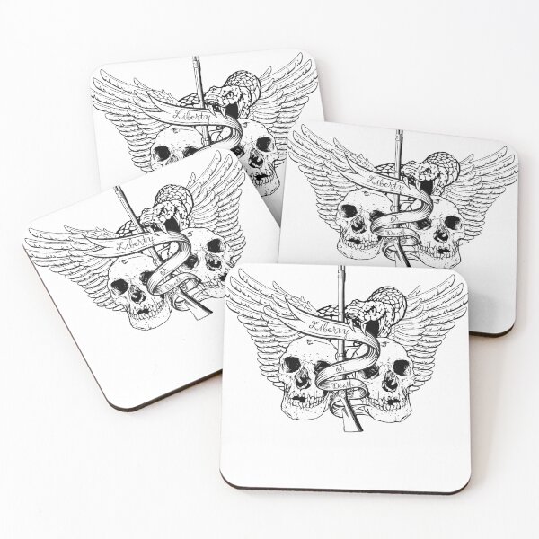 Item preview, Liberty or Death Musket and Skulls designed and sold by RedRepublic.