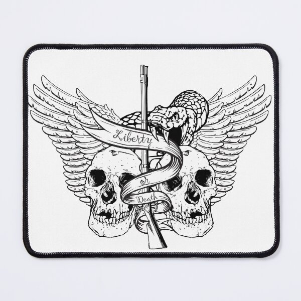 Item preview, Liberty or Death Musket and Skulls designed and sold by RedRepublic.