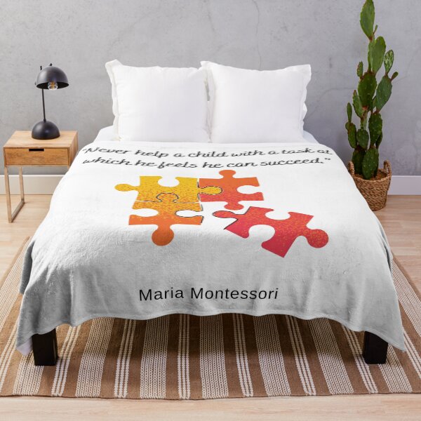 Item preview, NEVER HELP A CHILD  WITH A TASK AT WHICH HE FEELS, MARIA MONTESSORI, Quotes By Famous People designed and sold by TeyMank.