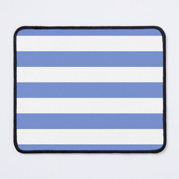 Item preview, Medium DANUBE BLUE and WHITE Horizontal STRIPES designed and sold by RachelMacht.