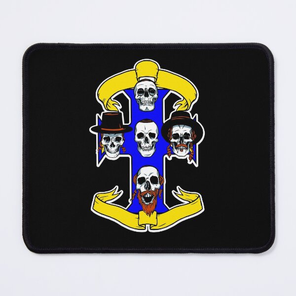 Item preview, funny heavy metal Hanukkah interfaith cross rabbis designed and sold by Gossip Rag.