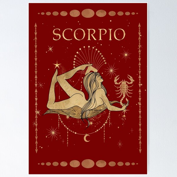 Item preview, Scorpio zodiac woman designed and sold by SpookyBat.