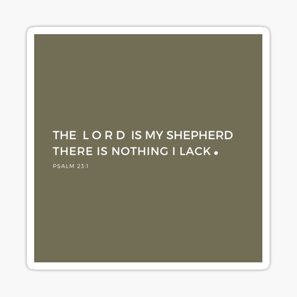 Item preview, Bible Verse - Psalm 23:1 (B) designed and sold by MyShepherdStore.