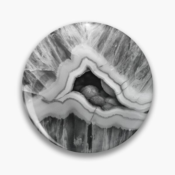 Item preview, Hidden Gem - semi-precious stone in black and white designed and sold by Lyl Dil Creations.