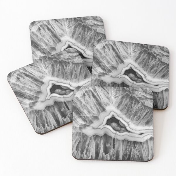 Item preview, Hidden Gem - semi-precious stone in black and white designed and sold by Lyl Dil Creations.