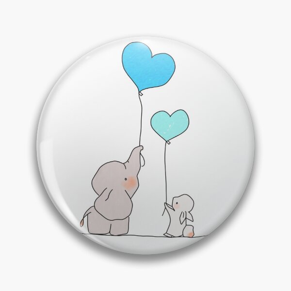 Artikelvorschau, süßer Elefant und Hase entworfen und verkauft von scribblesbyzo.