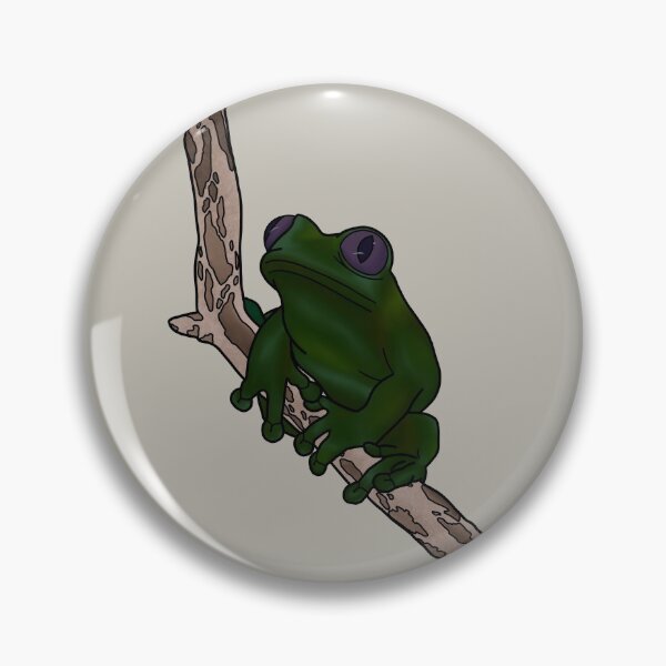 Item preview, Green Frog on Stick  designed and sold by Rachel Holder.