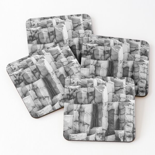 Item preview, Basalt Columns in black and white designed and sold by Lyl Dil Creations.